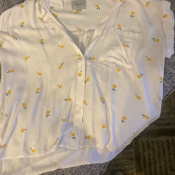 Rails Whitney Citrus Short Sleeve Button down - Picture 3 of 5